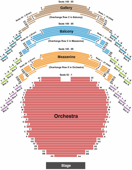 Carol Morsani Hall The Great Gatsby Seating Chart